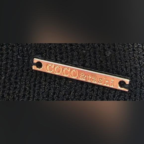 Art Deco Style Black tank Top by  Coco &Tashie Medium - Picture 9 of 13